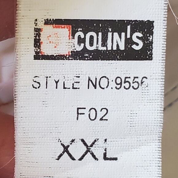 Colin's Sport Vintage Full Zip Windbreaker Mock Neck Mesh Side Stripes Retro - Picture 13 of 16